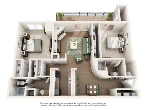 The Belmont Apartment Homes Grand Prairie FloorPlan 4