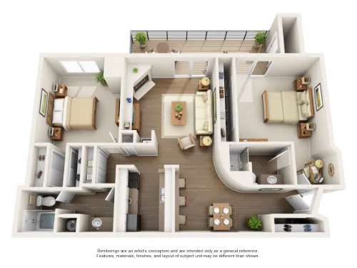 The Belmont Apartment Homes Grand Prairie FloorPlan 5