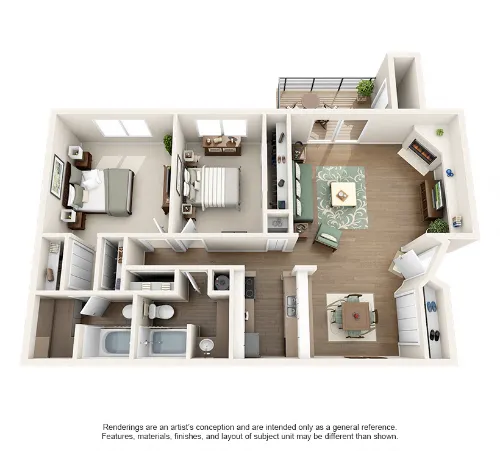 The Belmont Apartment Homes Grand Prairie FloorPlan 6