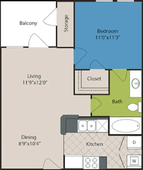 The Club at Riverchase Coppell Floorplan 1