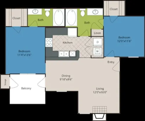The Club at Riverchase Coppell Floorplan 6