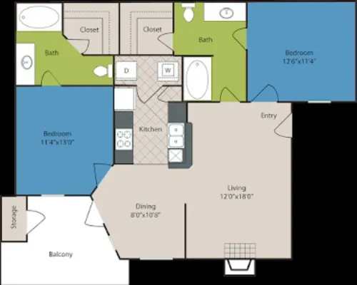 The Club at Riverchase Coppell Floorplan 7