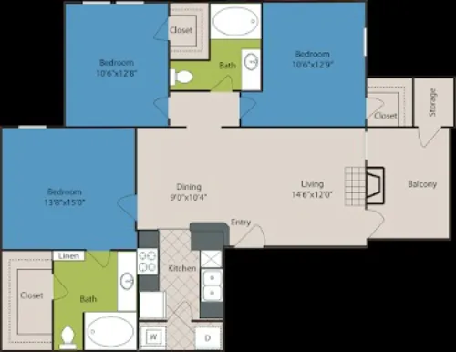 The Club at Riverchase Coppell Floorplan 9