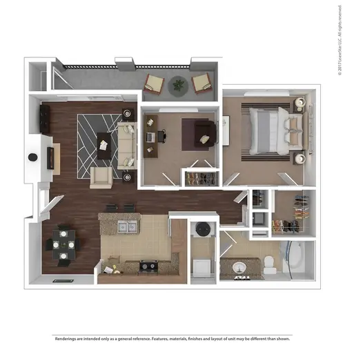 The Cortona Fairview Floorplan 1
