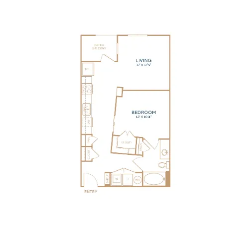 The Duvall Grand Prairie floor plan 1
