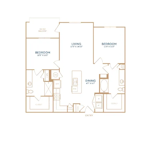 The Duvall Grand Prairie floor plan 7