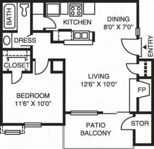 The Gables of McKinney Floorplan 3