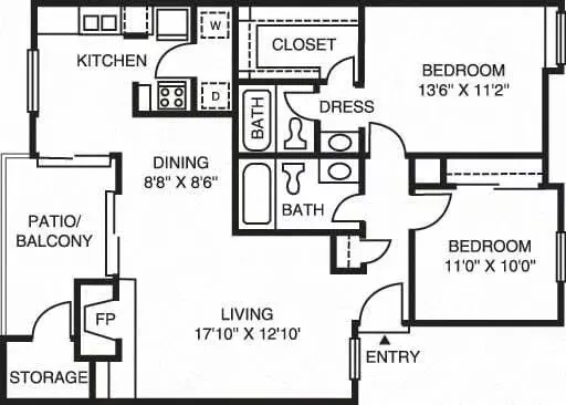 The Gables of McKinney Floorplan 5
