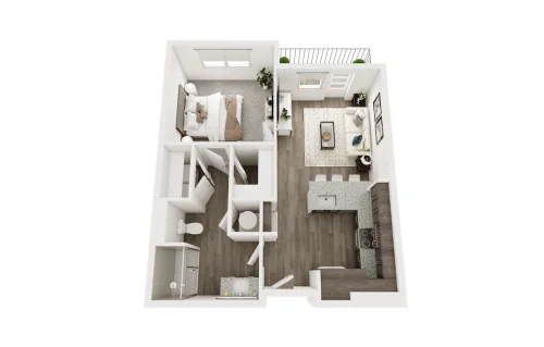 The Luxe at Las Colinas Floorplan 1