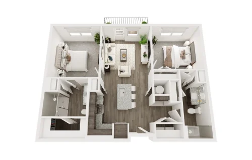 The Luxe at Las Colinas Floorplan 4