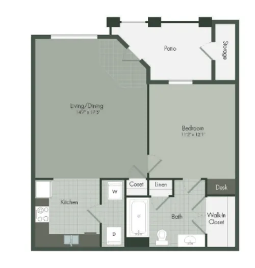 The Park on Forum Grand Prairie FloorPlan 1