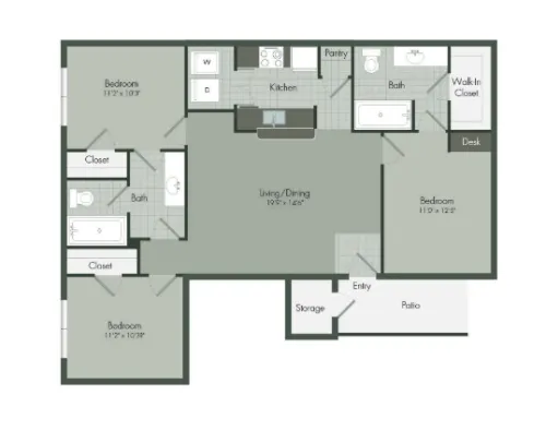 The Park on Forum Grand Prairie FloorPlan 5
