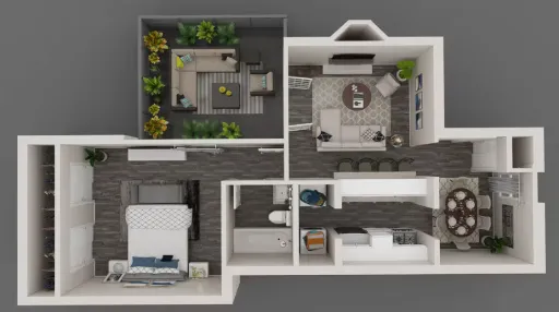The Patios of Mckinney Floorplan 1