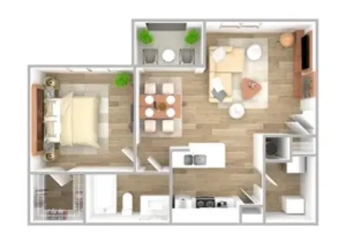 The Pointe at Vista Ridge Lewisville Floorplan 1