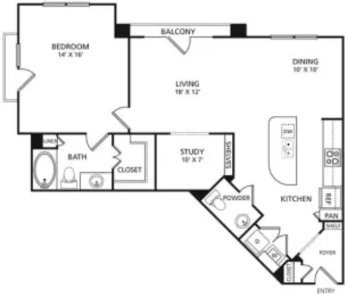 The Pradera Richardson FloorPlan 12