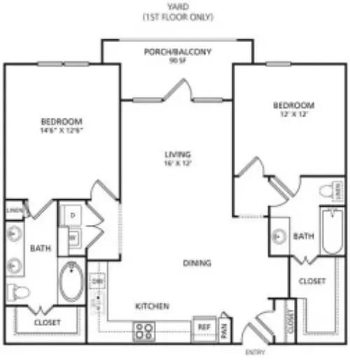 The Pradera Richardson FloorPlan 2
