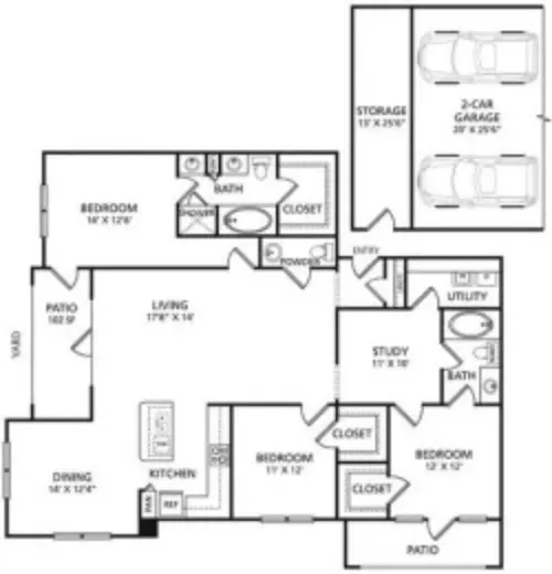 The Pradera Richardson FloorPlan 2