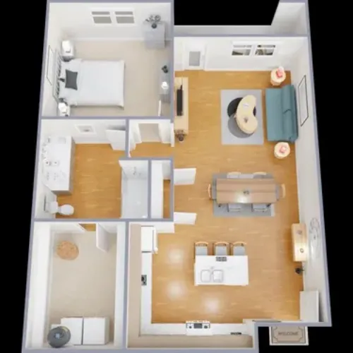 The Retreat Senior Living Grand Prairie Floorplan 1