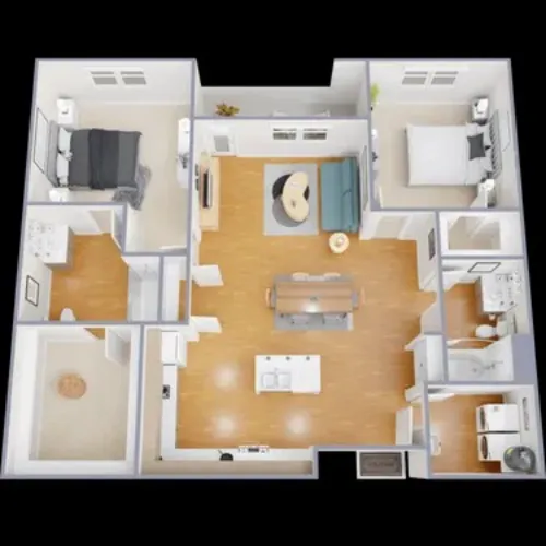 The Retreat Senior Living Grand Prairie Floorplan 6