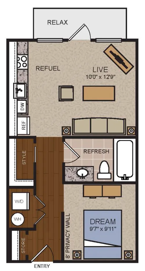 The Standard at CityLine Richardson FloorPlan 1
