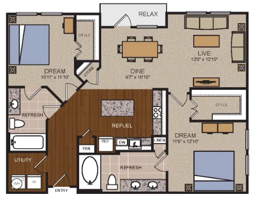 The Standard at CityLine Richardson FloorPlan 11