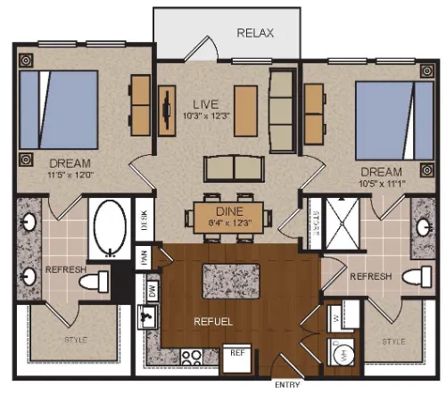 The Standard at CityLine Richardson FloorPlan 9