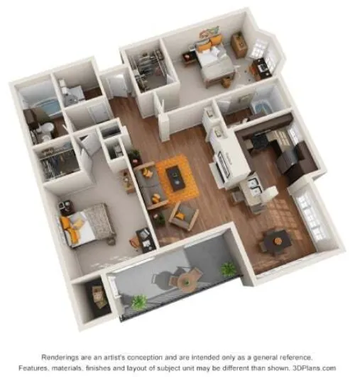 The Vine South Grapevine Floorplan 4