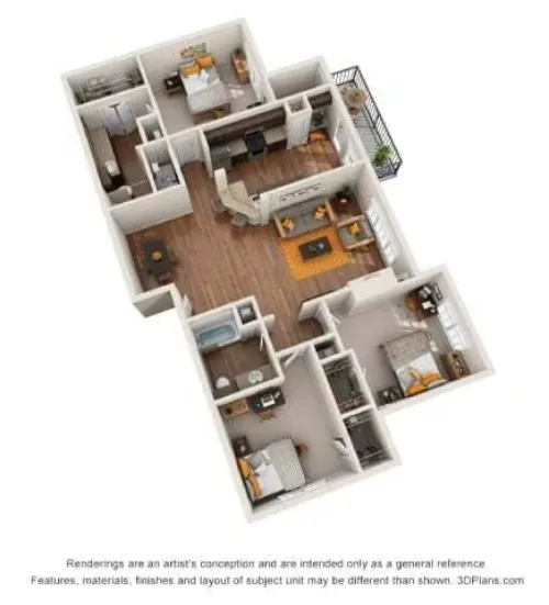 The Vine South Grapevine Floorplan 5