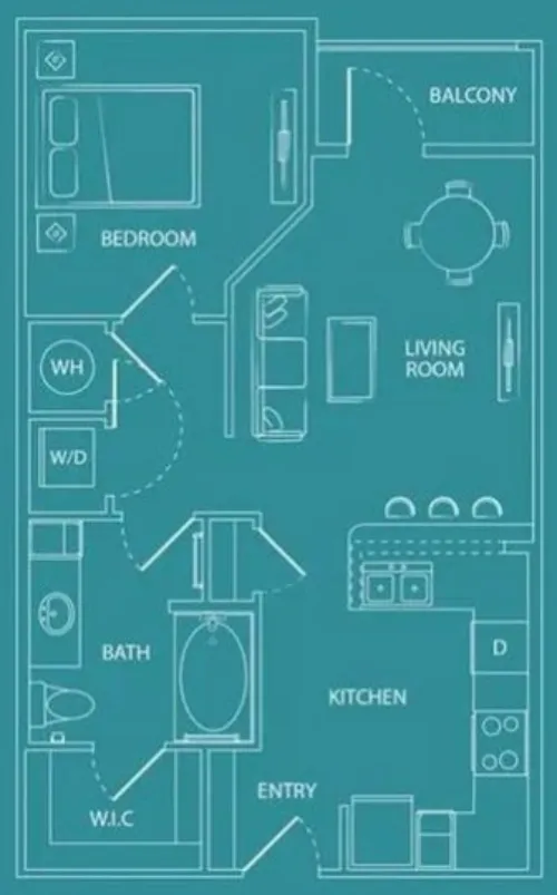 The Watson Grand Prairie FloorPlan 1