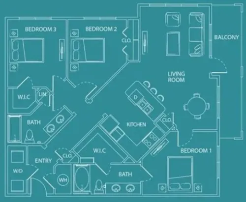 The Watson Grand Prairie FloorPlan 12