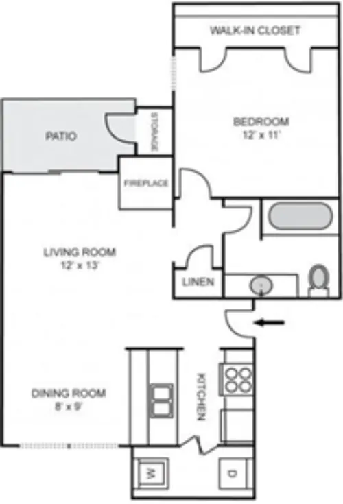 Three60 North Apartments Grand Prairie FloorPlan 2