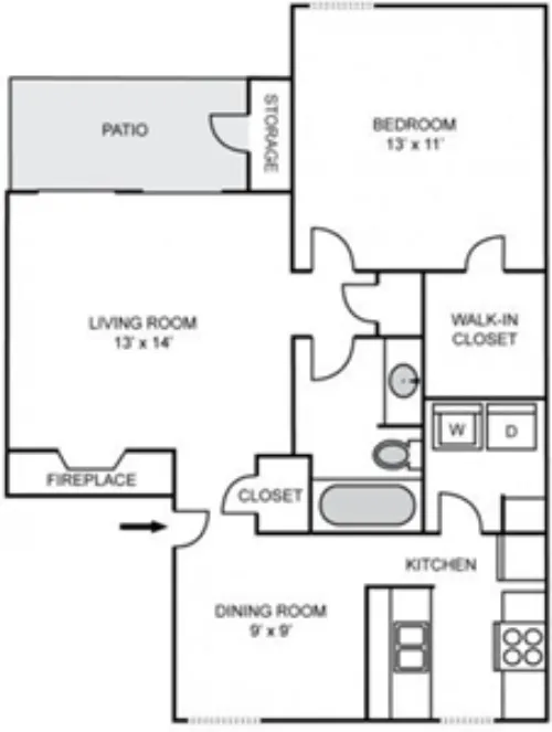 Three60 North Apartments Grand Prairie FloorPlan 3