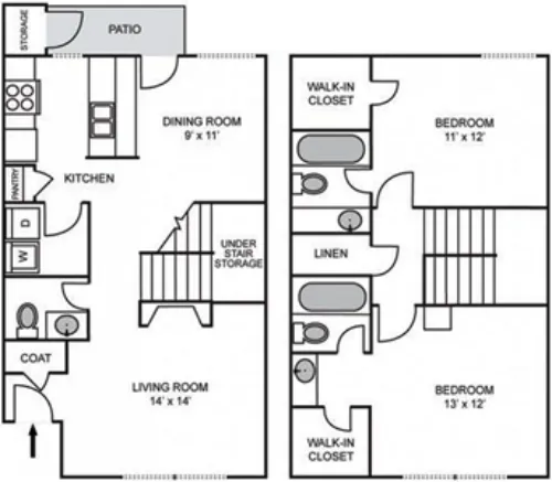 Three60 North Apartments Grand Prairie FloorPlan 6