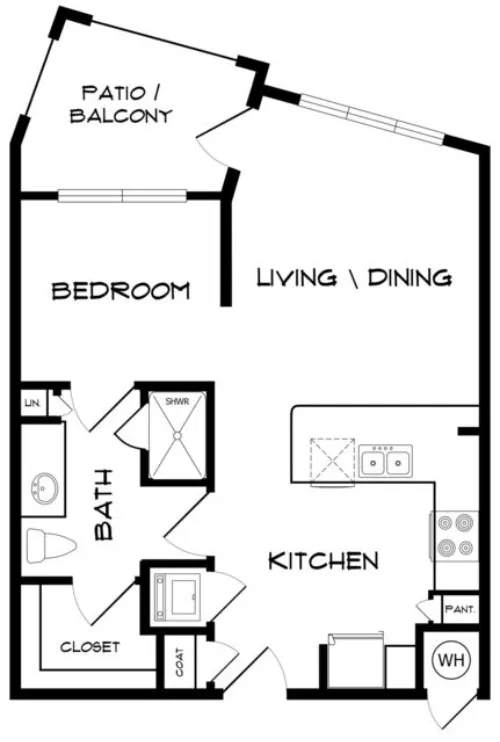 Tower Bay Lofts Lewisville FloorPlan 1