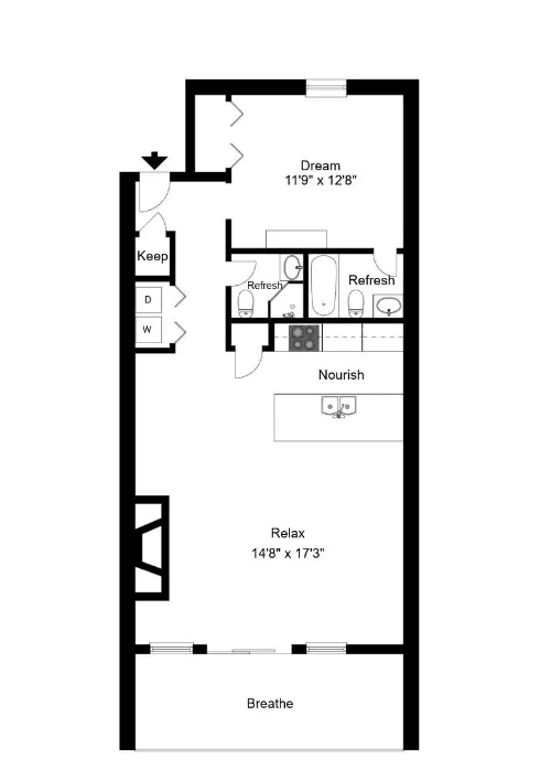 Towne Square Condos Granbury FloorPlan 3