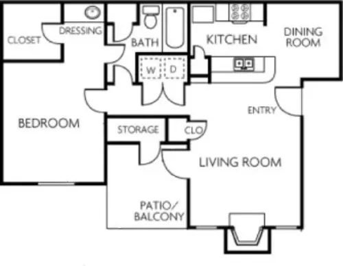 Trinity Apartments Irving FloorPlan 2