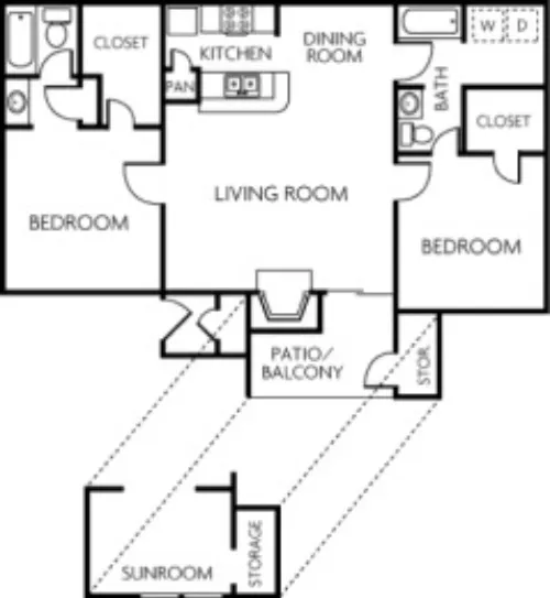 Trinity Apartments Irving FloorPlan 5
