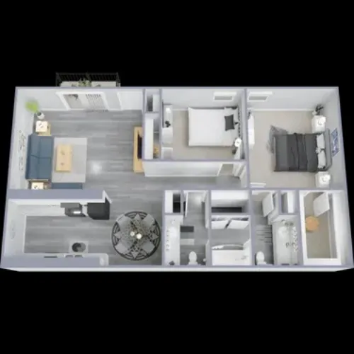 Village at the Crossroads Irving FloorPlan 2