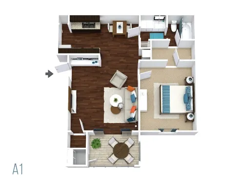Villas at Waterchase Lewisville FloorPlan 1