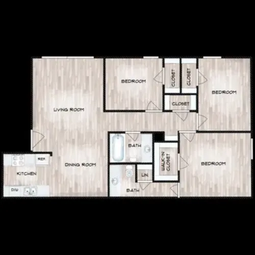 Vista Terraza Grand Prairie Floorplan 3