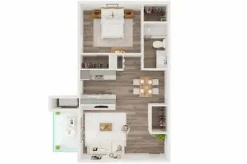 Water Ridge Apartments Irving FloorPlan 2