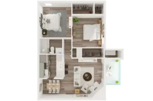 Water Ridge Apartments Irving FloorPlan 4