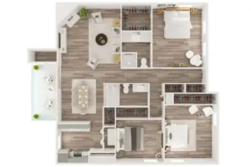 Water Ridge Apartments Irving FloorPlan 7