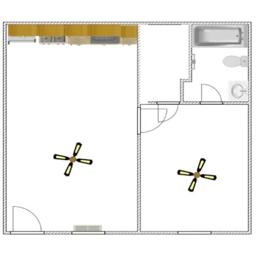 Watertower Villas Irving FloorPlan 1