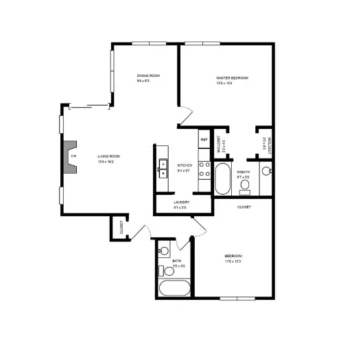 West Creek Villas Dallas FloorPlan 2