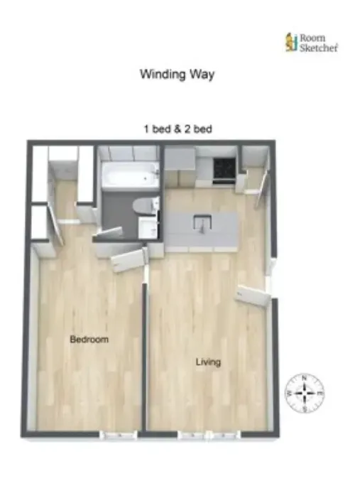 Winding Way Apartments Dallas FloorPlan 1