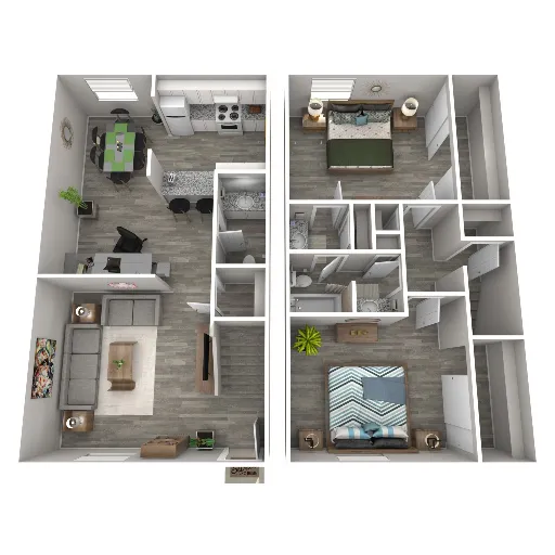 Woodside Villas Irving Floorplan 3