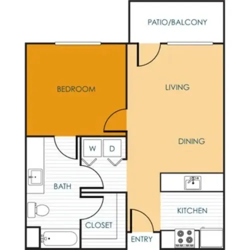 Wright Senior Apartments Grand Prairie Floorplan 2