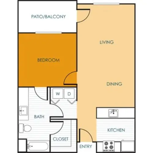 Wright Senior Apartments Grand Prairie Floorplan 3
