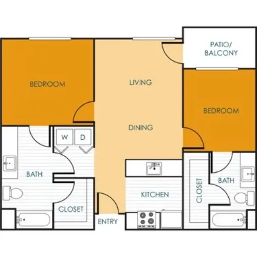 Wright Senior Apartments Grand Prairie Floorplan 4